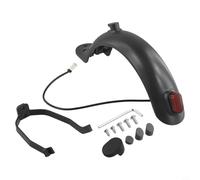 babominimer For Mudguard Replacement Set with Taillight and Bracket for For Xiaomi Electric Scooter, Black Plastic Kit