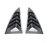 babominimer For Pair Rear Door Glass Shutter Louver Cover Trim for Model 3 2024, ABS Material Black Carbon Fiber, Direct Installation Exterior(carbon fiber)