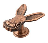 babominimer for Rabbit Shaped Zinc Alloy Furniture Handle for Children's Room, Silver, Red Bronze, Gold, Black, Gray or Bronze Color Options(Red Bronze)