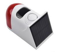 babominimer for Solar Motion Sensor Alarm Outdoor Wireless Security Siren 120dB Sound PIR Detector IP67 Waterproof with Remote Controller 50-100m Range