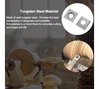 babominimer for Square Carbide Inserts 15x15x2.5mm Indexable Woodturning Cutter Blades 4R0.5 30° Angle for Wood Lathe Turning Tools 10 Pack