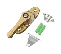 babominimer for Stainless Steel Crescent Sliding Door Lock Buckle with Hook for Child Safety and Security on and Doors in Black, Gray, Gold or(Gold)