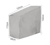 babominimer For Stationary For Bike Cover with Drawstring, Waterproof and Dustproof 210D Oxford Fabric Protective Cover for Exercise Bikes and Indoor Cycling(Silver 123 * 58 * 113/142cm)