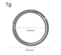 babominimer For Titanium Alloy Quick Release Side Pushing Key Ring Organizer for Keychains with 18mm/22mm/26mm/32mm Size Options(26mm)