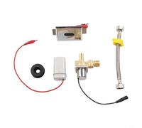 babominimer for Urinal Sensor Automatic Infrared Flush Valve DC 6V Solenoid Water Saving Toilet Flusher with Distance Adjustment 30-100cm Silver(B)
