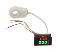 babominimer for Waterproof Hall Effect Voltmeter Ammeter DC 0-300V 50A-400A Dual Digital Display Current Voltage Meter with Sensor for Electrical Testing(50A)