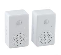 babominimer for Welcome Doorbell with Motion Sensor and Recordable Voice Function for Shop Entrance, Compatible with Infrared Detection up to 6 Meters(2pcs)