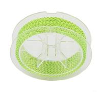 babominimer For White and Yellow-Black 20lb/30lb Dacron Fly Line Backing with Loop for Trout Fishing, 50m Length Low Stretch Dual-Color Design(C)
