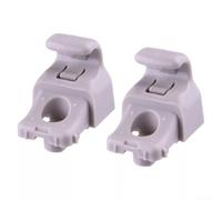 babominimer Grey Sun Visor Mounting Bracket Clamp Set Compatible with for Model 3 2017-2020, Lasting Plastic Interior Sunshade Fastening Buckle Replacement Accessories