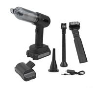 babominimer Handheld Cordless Rechargeable Car Vacuum Cleaner with Powerful Brushless Motor, 12V 52000 RPM, Portable and Lightweight for Most Vehicles, Includes Multiple(Black)