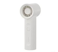 babominimer Handheld Mini Fan Portable USB Rechargeable, 4 Speed Settings Turbo Airflow Design, 2000mAh Battery Lasts 2.5-9Hrs, Compact ABS Build for for Indoor Outdoor(White)