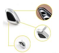 babominimer Headrest Adjust Switch Button for - W222 For S-Class Sedan, V-Class, X222 & C217 (2014-2022) - Left Seat, Black & Chrome Silver, OEM