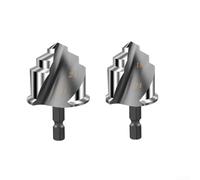 babominimer HSS PPR Step Drill Bit Set For Water Pipe Expansion Hexagonal Shank Plumber Tool Kit 20Mm 25Mm 32Mm Punch Hole Maker 2 Pieces(25+32mm)