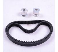 babominimer HTD5M-395-15 Replacement Timing Belt 15mm Width Lasting Rubber Drive Belt for Electric Skateboard Conversion Kit and Other Skateboard Parts Compatible with(HTD5M-435-15)