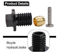 babominimer Hydraulic Brake Lever Olive Insert and Connecting Nut Kit for SM-BH90-JK-Road Brake Hose, Includes Olive Head, Needle Insert and Connecting