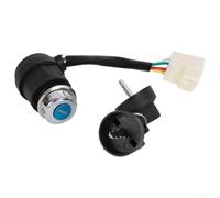 babominimer Ignition Key Switch Assembly 5 Wire 5 Pin Design for Engine Generator, Lasting ABS Housing, Reliable On Off Function, for Easy Direct Installation, Seamless