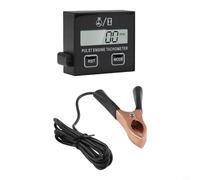 babominimer Inductive Digital Tachometer Compatible with for Chainsaw Motorcycle Lawn Mower 2-4- Petrol Engines, RPM Speed Meter Gauge with Hour Counter, Usual Engine