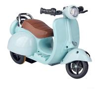 babominimer Interactive RGB Light Scooter Toy for La Bubu with Music, ABS Construction, 19 x 9.5 x 12 cm, Blue/White/Green - Collectible Desktop Display & Kids(Blue)