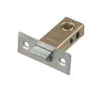 babominimer Internal Mortice Door Tubular Latch Mechanism with Bolt Through Facility, Reversible Zinc Alloy Flat Type for Right or Left Hand Opening, Suitable for Unsprung(40mm)