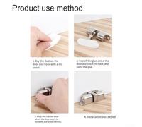 babominimer Invisible Magnetic Door Stopper, No Drilling Floor Mount Holder with Strong Magnetic Catch, Anti-Pinch Safety Design for for Child and Pet Protection, Aluminum(Brushed)