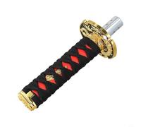 babominimer Katana Sword Handle Car Gear Shift Knob 15cm 20cm Manual Shifter Head with Adapters for Most Vehicles(15CM Black)