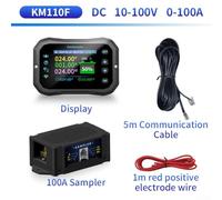 babominimer KM-F Coulomb Meter Battery for RV and Home Energy Systems 2.4 Inch Display 0-50A Current Testing Range Compatible with Electric Car and Storage(KM105F)