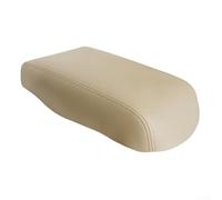 babominimer Leather Center Console Lid Armrest Cover for Highlander 2008-2013, Beige ABS & Leather Front Center Console Rest Pad Replacement with Comfortable Wrist S