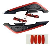 babominimer LED Aerodynamic Wing Lights 12V Customizable Color(Red) | 5 vibrant colors, customizable look, 12V power system, easy peel-and-stick install, fitment