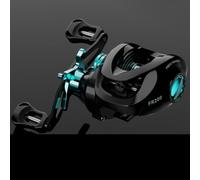 babominimer Lightweight 7.2:1 Baitcasting Fishing Reel with Lasting Aluminum and Carbon Fiber Construction, Advanced Magnetic Braking System, High Speed Retrieval, 8kg Max(Blue Right)