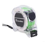 babominimer Luminous Stainless Steel Tape Measure with Glow-in-The-Dark Fluorescent Double-Sided Scale, Waterproof Design, Long Lasting Fade-Resistant Markings, Self-Locking M(10m*25mm)