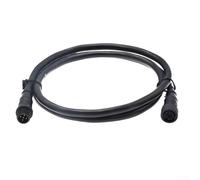 babominimer M12-5P Marine Network Cable NMEA 2000 Backbone Drop Extension Cable Waterproof IP67 for Boat Navigation 1M/2M/3M Black(2 meter)