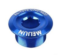 babominimer M20 Aluminum Alloy 7075 Crankarm Fixing Bolt Cover Crankset Screw Cap Compatible with FC-4500 FC-5600 and Components for(20mm Blue)