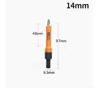 babominimer M42 Steel Hole Cutter Core Drill Bit 14-60mm with 48mm Extra Depth Capacity, for Ultra- Fine Teeth, Round Grooved Chip Ejection for Smooth Drilling, Compatib(14mm)