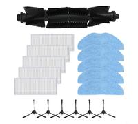 babominimer Main Side Brush, Side Brushes, Filters and Mop Cloth Replacement Kit Compatible with X10 SW Vacuum Cleaner, Easy Install Accessories for All Floors(B)