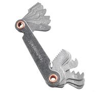 babominimer Metric and Thread Pitch Gauge Set, 55° Whitworth and 60° Metric Screw Gage, Carbon Steel Measuring Tool for for External Thread Inspection on Lathes,(60 ° Metric)