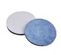 babominimer Microfiber Polishing Pads for Car Polisher, 3/4/5/6/7 Inch Reusable Buffing Pad Set with Sponge Foam Core, Compatible with Rotary or Orbital Machines, Blue(4 inch)