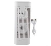 babominimer Mini Portable Air Conditioner Fan with 3 Speeds, Desktop Air Cooler, Quiet Operation, Night Light and Hanging Hook, Personal Cooling for Home,(1200mAh)