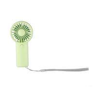 babominimer Mini Portable Handheld Pocket Fan 2W Quiet Adjustable Personal Cooling Device Lightweight ABS Construction Compact 6x12.5 cm Size Battery Powered by AAA Cells(Green)