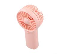 babominimer Mini Portable Handheld Pocket Fan 2W Quiet Adjustable Personal Cooling Device Lightweight ABS Construction Compact 6x12.5 cm Size Battery Powered by AAA Cells(Pink)
