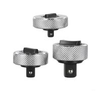 babominimer Mini Ratchet Socket Wrench Set, Reversible Steel Palm Finger Driver for 1/4 3/8 1/2 Inch Sockets, 3 Pcs