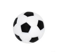 babominimer Mini Resin Foosball Balls Set of 6, 36mm Table Soccer Replacement Balls, Lasting ABS Accessories Compatible with for and Standard Foosball Tables, Black and White