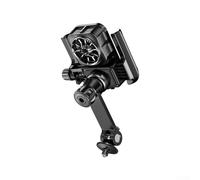 babominimer Motorcycle and Electric for Bike Phone Holder with Cooling Bracket, 360° Rotatable ABS Metal Handlebar Mount, Quick Release Design, Weather Resistant and Secure(for Bike handlebar)
