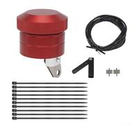 babominimer Motorcycle Chain Lubricator Oiler Kit Aluminum Alloy Usual Motorbike Chain Lubrication System with Oil Cup for All Chain Drive Motorcycles Drivetrain(red)