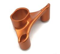 babominimer Motorcycle Exhaust Pipe Hanger Bracket for CNC Machined Aluminum Alloy Muffler Support Holder Sand-Blasted Anodised Engraved Lightweight Stable Mounting for (Orange)