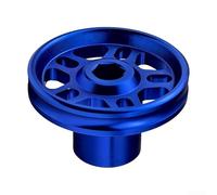babominimer Motorcycle Frame Slider Kit - Aluminum Alloy Wheel Hub Protector for Front Fork, Crash Resistant Falling Crush Cup, Fitment for Most Models, 2PCS(Blue)