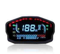 babominimer Motorcycle LCD Instrument Digital Dashboard with Color Screen, Waterproof Dustproof ABS Speedometer Tachometer Fuel Gauge Display, Usual Fit