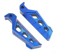 babominimer Motorcycle Rear Footrest for CNC Aluminium Alloy Anti-Skid Left and Right Passenger Foot Pegs Direct Install for NMAX155 Scooter Replacement(Blue)