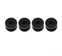 babominimer Motorcycle Rear Luggage Tail Box Bracket Mounting Kit with Aluminum Alloy Gasket Base Plate - 4 Pack Quick Release Bottom Plate for Usual Motorbike Trunk(Black)