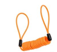 babominimer Motorcycle Scooter Brake Disc Lock Reminder Cable 1.2m Stretch Coil Wire Security Lanyard with Strong Elastic Steel PVC Construction for Disk Lock Safety