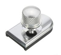 babominimer Motorcycle Seat Bolts for Rear Seat Mounting - For CNC Aluminum 6mm Round Screws with Knurled Button, Tool- Installation, Includes Rubber Seal and Cover -(Silver)